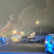 The fire broke out at Global Ardour Recycling Limited last night.