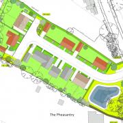 An illustrative layout plan of the proposed development.