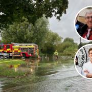 The Hitchin MP, Alistair Strathern, and Hitchin Councillor Ian Albert promise to help those affected by recent flooding.