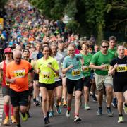 Runners head away from the start of the Standalone 10k. Picture: NATHANIEL ROSA