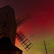 Terry Reed captured this incredible picture of the Northern Lights at Cromer Windmill.