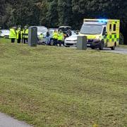 Live: Road closure after two cars crash in Stevenage Town Centre