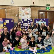 Staff and pupils at Teddybears Pre-School