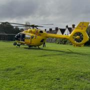 East Anglian Air Ambulance were sent to a private dwelling in Baldock following reports of a man injured in a fall.