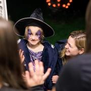 Phrases such as ‘trick or treat’ and ‘you look spooky’ were taught to neighbours of Ada