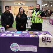 Officers and council partners hosted a stall in the Howard Centre