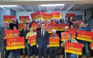 Kevin Bonavia with members of Stevenage Constituency Labour Party following his selection on Saturday.