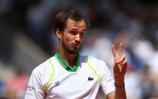 Daniil Medvedev was dumped out in the first round of the French Open (Aurelien Morissard/AP)