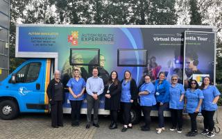Carers took part in the Virtual Dementia Tour to help them understand what those who suffer from the disease are going through.