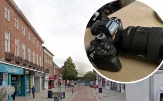 Camera equipment and watches were stolen in High Street, Hitchin.