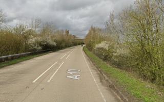 The crash took place on the A10 Buntingford bypass this morning.