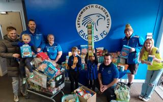 Over 300 kilograms of food were donated to Letchworth Foodbank as part a Reverse Advent Calendar charity drive