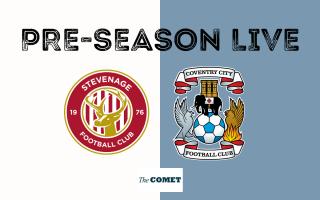 Stevenage were at home to Coventry City in a pre-season friendly.