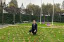 Alistair Strathern MP plants a stake in Parliament's Constituency Garden of Remembrance