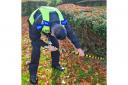 Police carried out knife sweeps in Stevenage as part of Operation Sceptre.