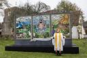 The billboard-style installation was unveiled by the Rev. Kate Bottley