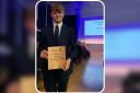 First Beaulieu River apprentice Oli Rickard with his award