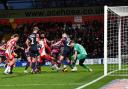 Jamie Reid claimed the second-half goal for Stevenage. Picture: TGS PHOTO