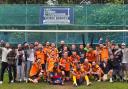 Squirrel Taveners celebrate winning the Hitchin Sunday League Division One Cup. Picture: SQUIRREL TAVERNERS