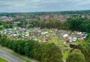 Aerial view of Stevenage Day.