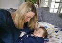 Louise Martin with son Joshua, who sadly died from complications after a group B strep diagnosis