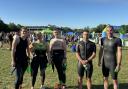 Stevenage Striders at the Dorney Lake triathlon. Picture: STEVENAGE STRIDERS