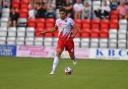 Dan Sweeney had a couple of good chances to score for Stevenage at Burton Albion. Picture: TGS PHOTO