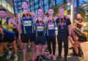 Sam Coxon, Rob Jowett, Mike Roberts and Tom Barclay won the county team title at the first Hatfield 5k Series race. Picture: NHRR