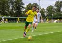 George Morrall pulled one back in the first half for Hitchin Town. Picture: PETER ELSE