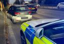 The Stevenage driver was caught without insurance and a license.