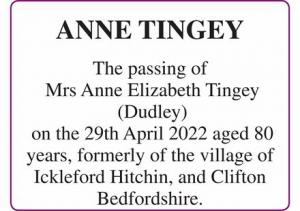 ANNE TINGEY