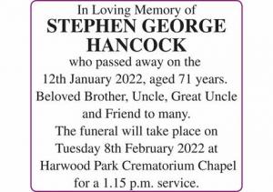 STEPHEN HANCOCK