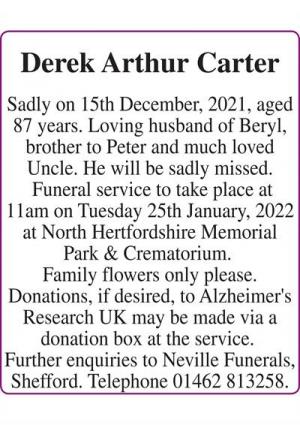 Derek Arthur Carter