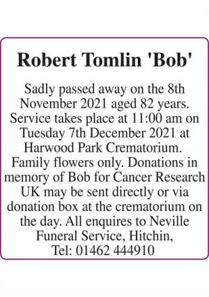 Robert Tomlin 'Bob'