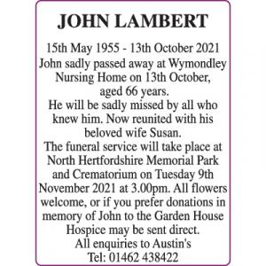 JOHN LAMBERT