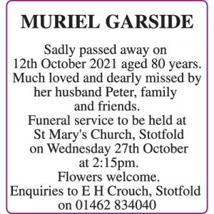 MURIEL GARSIDE