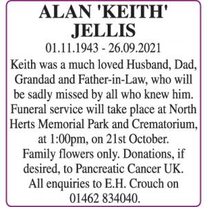 ALAN 'KEITH' JELLIS