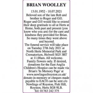 BRIAN WOOLLEY