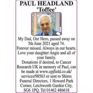 PAUL HEADLAND