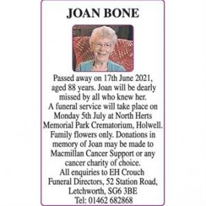 JOAN BONE