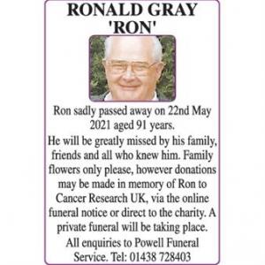 RONALD GRAY
RON