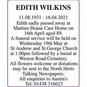 EDITH WILKINS