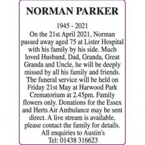 NORMAN PARKER