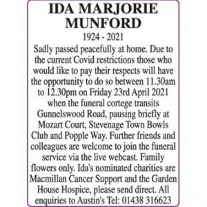 IDA MARJORIE MUNFORD