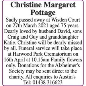 Christine Margaret Pottage