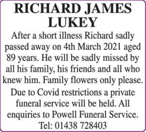 RICHARD JAMES
LUKEY