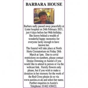 BARBARA HOUSE