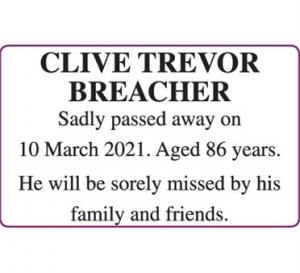 CLIVE TREVOR BREACHER