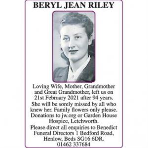 BERYL RILEY