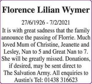 Florence Lilian Wymer